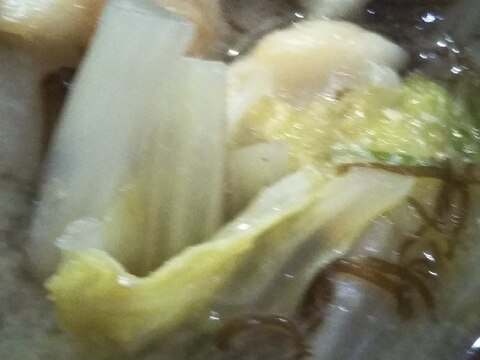 白菜ともずくのお味噌汁(◍•ᴗ•◍)